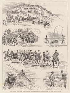 The Review and Sham Fight Before the Emperor of Germany by Alfred Chantrey Corbould